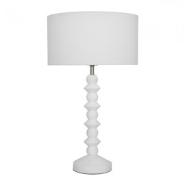 Cougar-Carter 1lt Table Lamp - Matt White